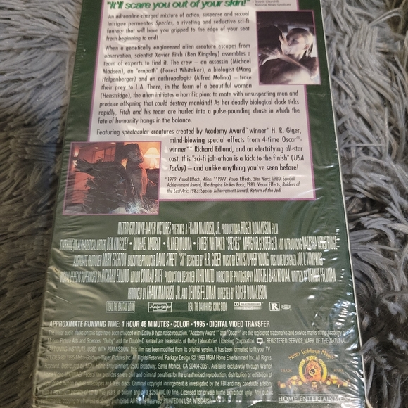 SPECIES VHS Movie (1995) - Picture 3 of 9